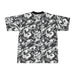 Camo Black & White Football Jersey — All-Over Print Athletic Tee - Equippage.com