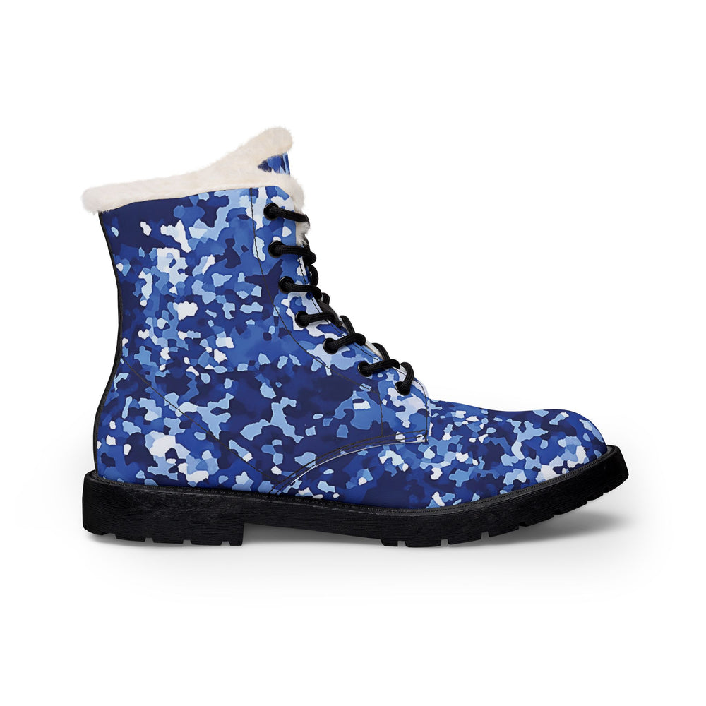 Belgian M19 NFP-Navy Camo Men's Fur and Leather Boots