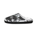 Men's Indoor Slippers — Black & White Urban Camo Comfort Slippers - Equippage.com