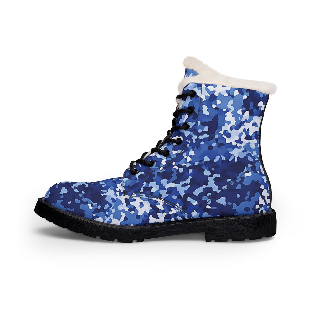 Belgian M19 NFP-Navy Camo Men's Fur and Leather Boots