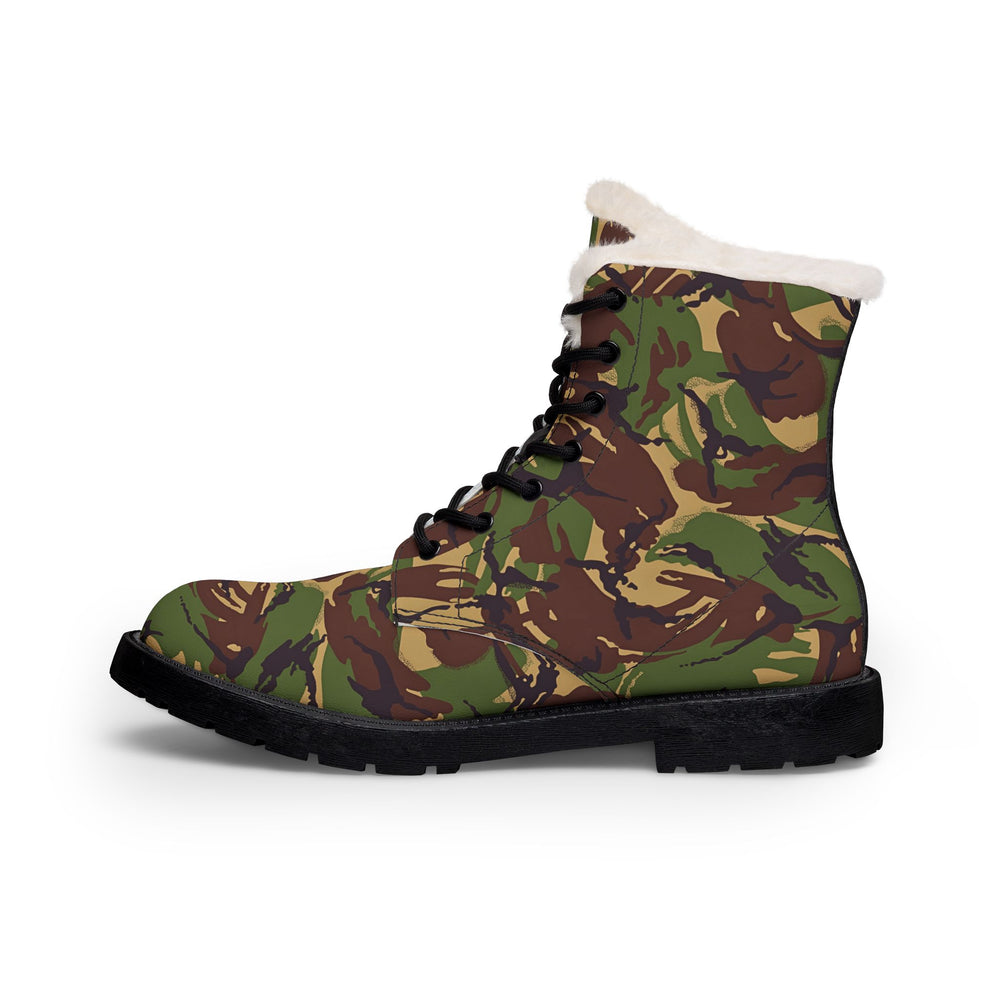 British DPM 94 Camo Men's Fur and Leather Boots