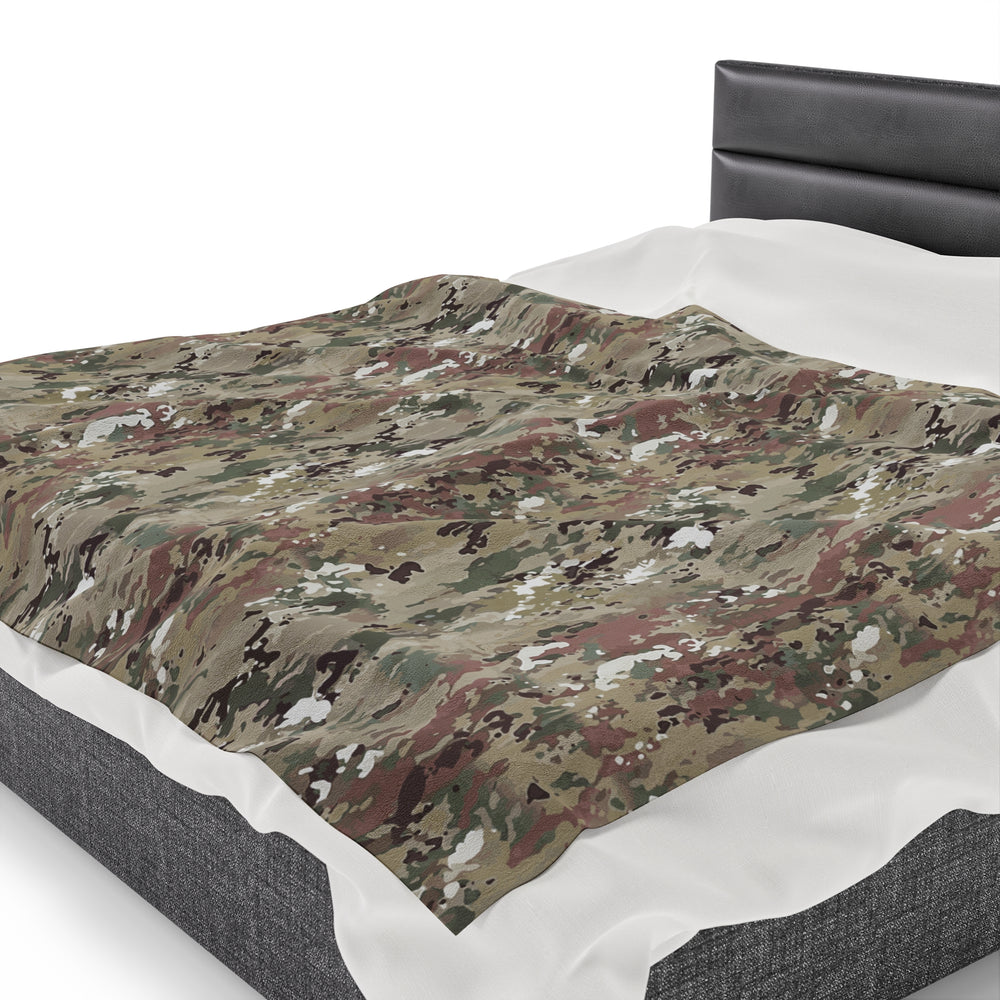 Scorpion Camouflage Velveteen Plush Blanket By Equippage.com