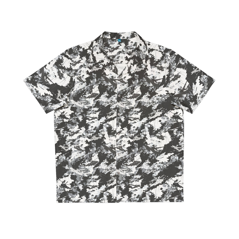 PRESS Camo Hawaiian Shirt Custom Camouflage by Equippage.com