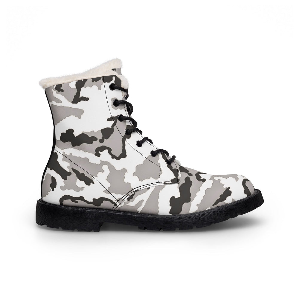 Irish DPM Winter Camo Men's Fur and Leather Boots