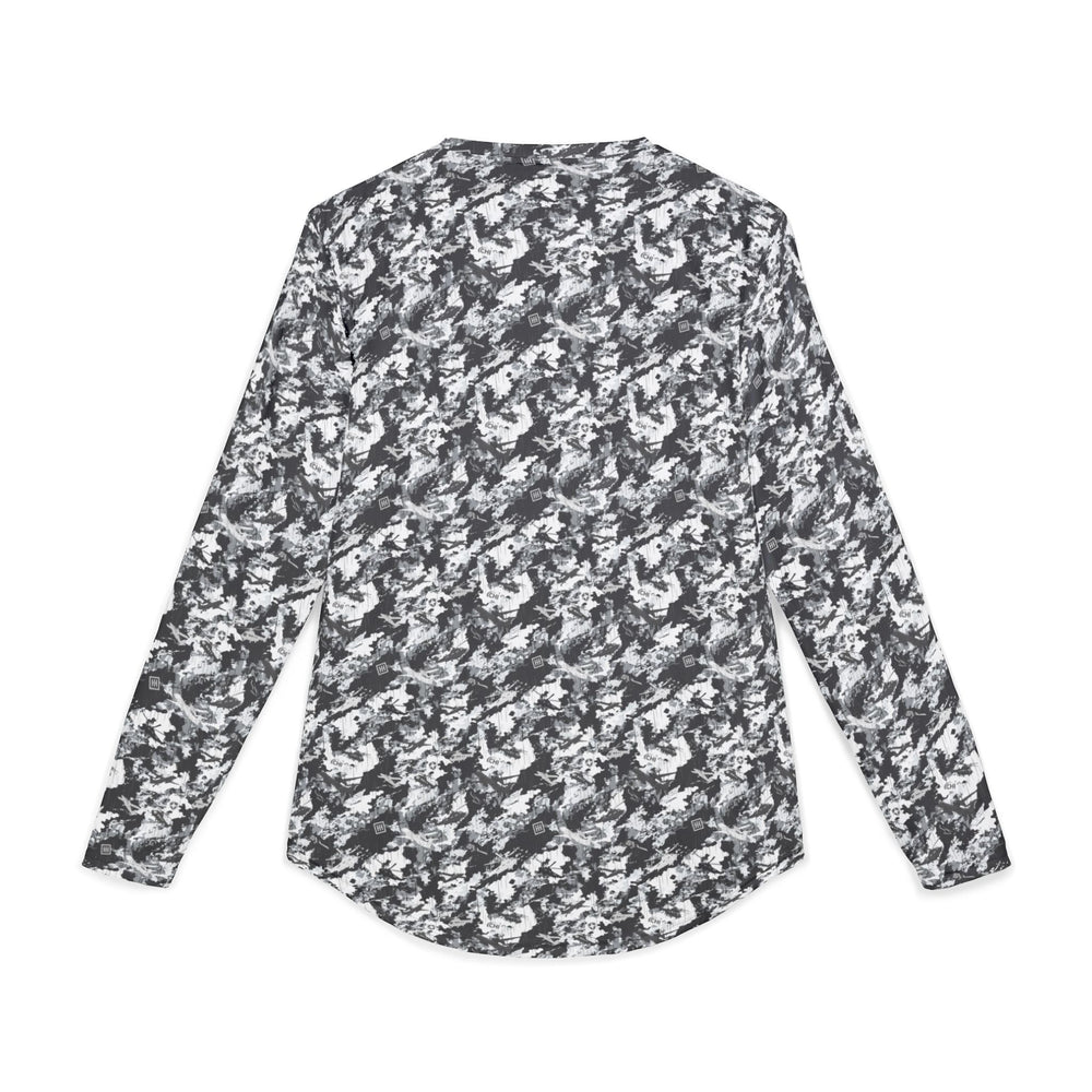 Men’s UV Long-Sleeve Shirt — Grey Marble Camo Sun Protection - Equippage.com