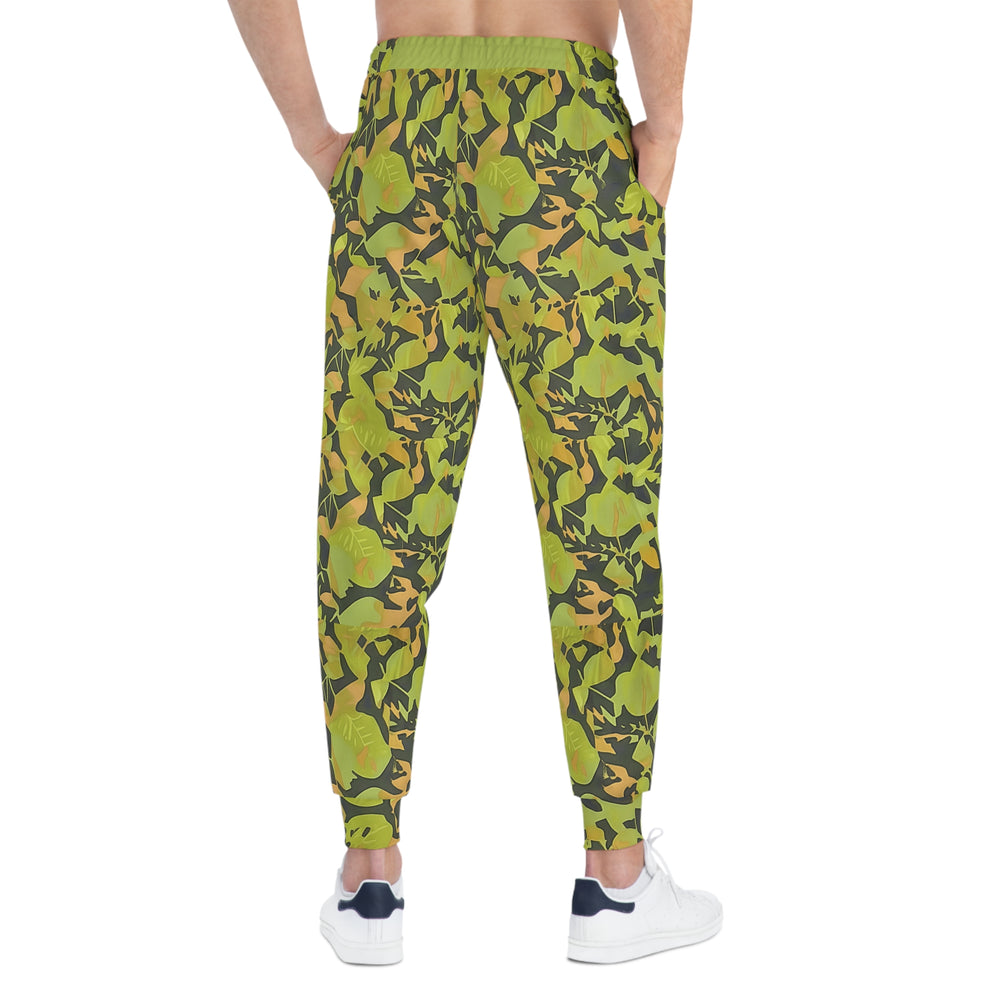 Cuban Elm Leaf Camo Unisex Athletic Joggers