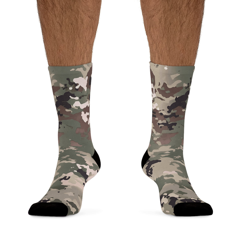 Scorpion W2 Camo Eco-Friendly Military Print Crew Socks