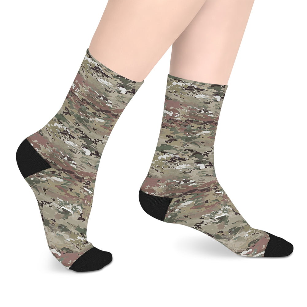 Scorpion Camouflage Mid-length Socks By Equippage.com