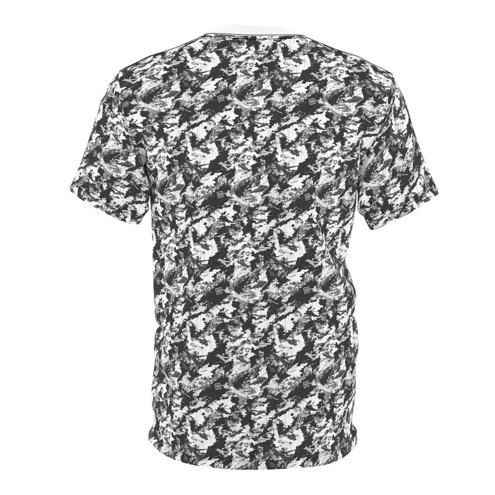 Black & White Marble All-Over Print Tee - Equippage.com