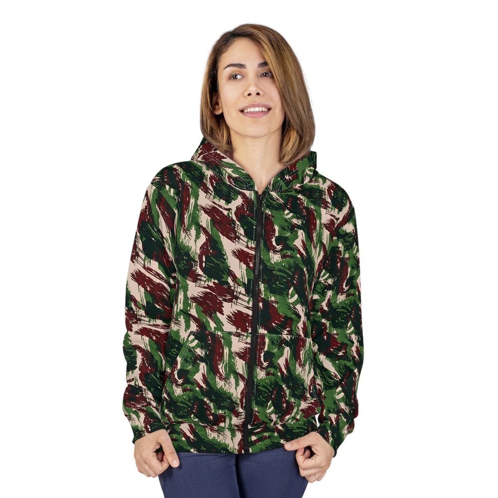 Brazilian Mountain Lizard Camo Unisex Zip Hoodie