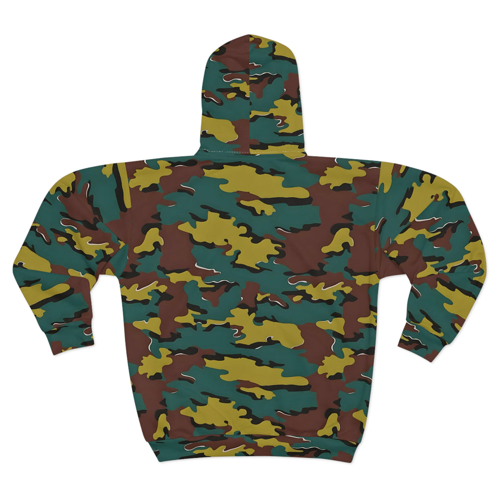 Belgian M1999 Jigsaw Camo Unisex Zip Hoodie