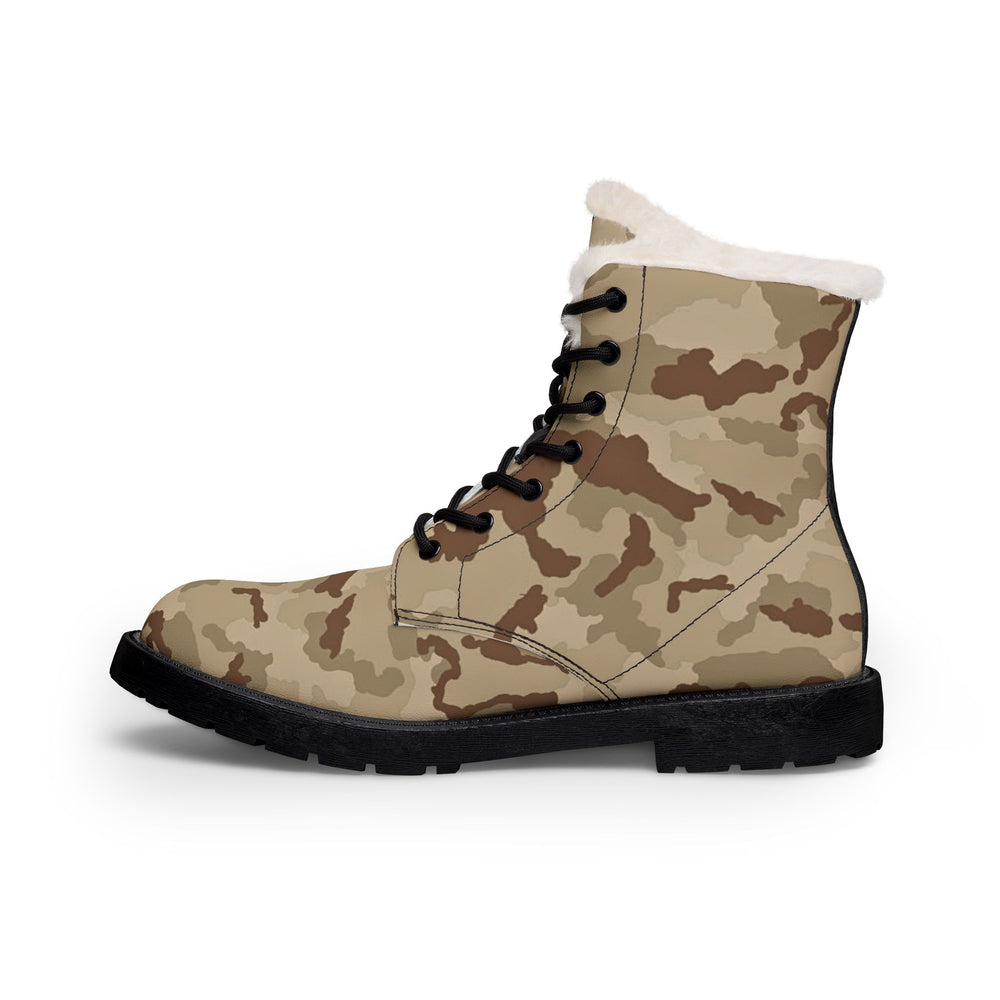 Irish DPM Desert Camo Men's Fur and Leather Boots