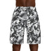Men's Jogger Shorts — Black & White Camo AOP - Equippage.com