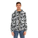 Monochrome Brushstroke Camo Zip Hoodie - Equippage.com
