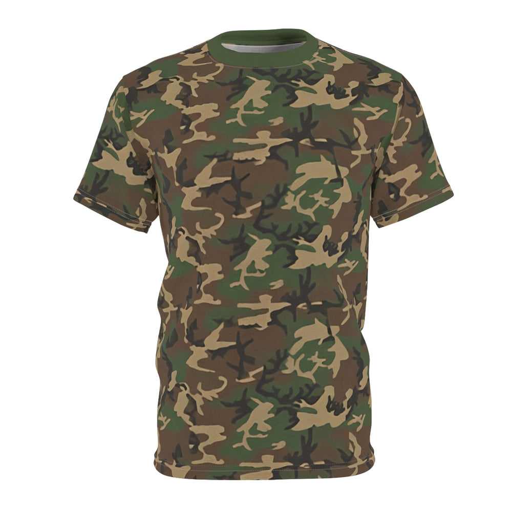 US M81 Woodland Camo Unisex Cut & Sew Tee - Equippage.com
