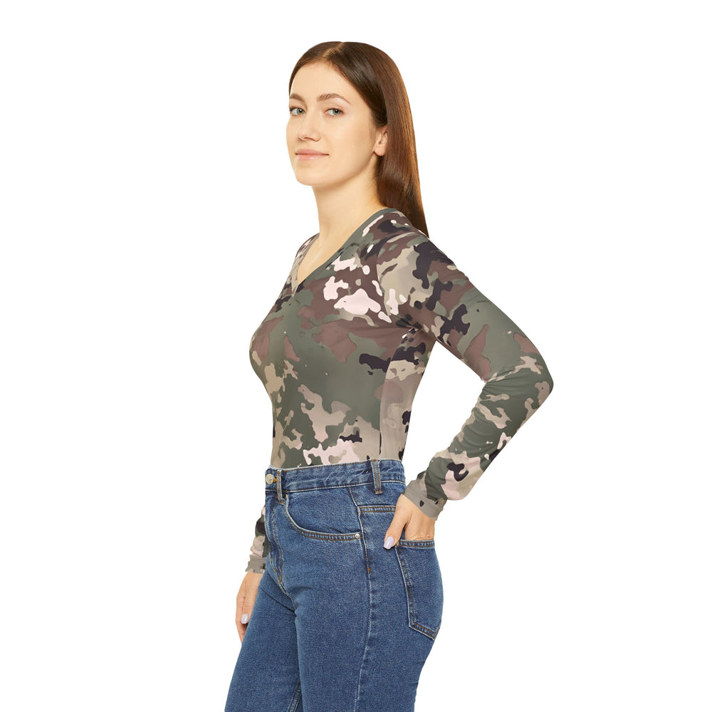 Scorpion W2 OCP Women’s Camo V-Neck Long Sleeve Shirt