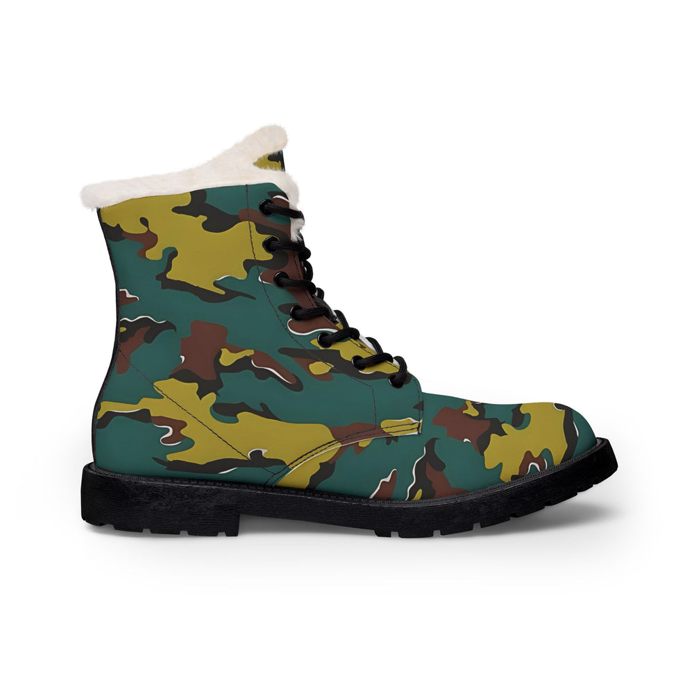 Belgian M1999 Jigsaw Camo Men's Fur and Leather Boots