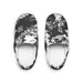 Men's Indoor Slippers — Black & White Urban Camo Comfort Slippers - Equippage.com