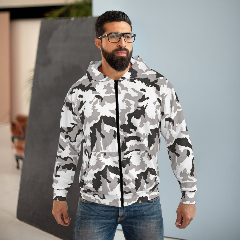 Irish DPM Winter Camo Unisex Zip Hoodie