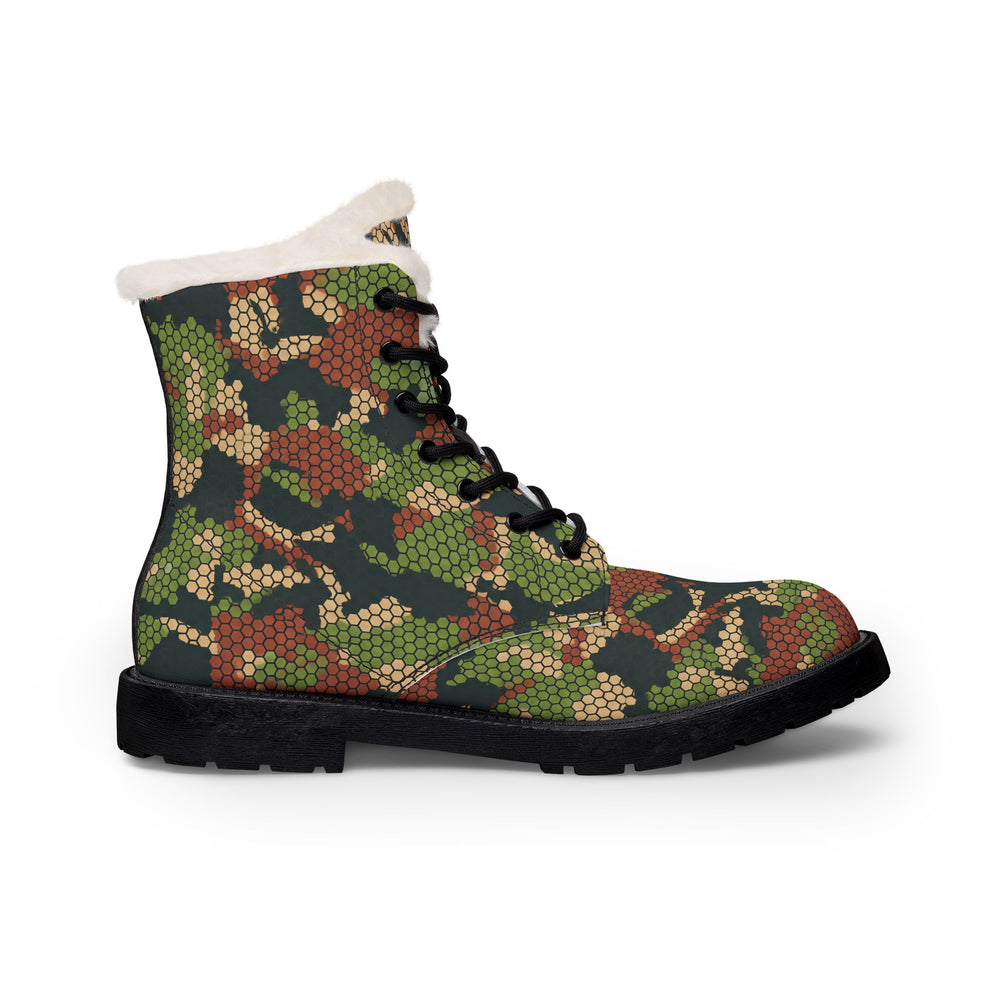 Columbian Chameleon Bicentennial Camo Men's Fur and Leather Boots