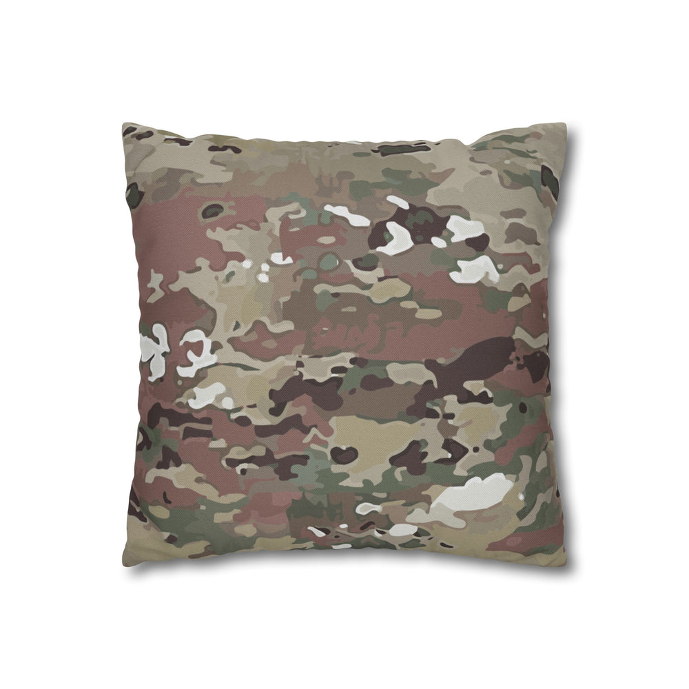 Scorpion Camouflage Spun Polyester Square Pillowcase By Equippage.com