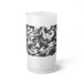 Frosted Glass Beer Mug with Camo Texture — Modern Matte Pint Glass - Equippage.com