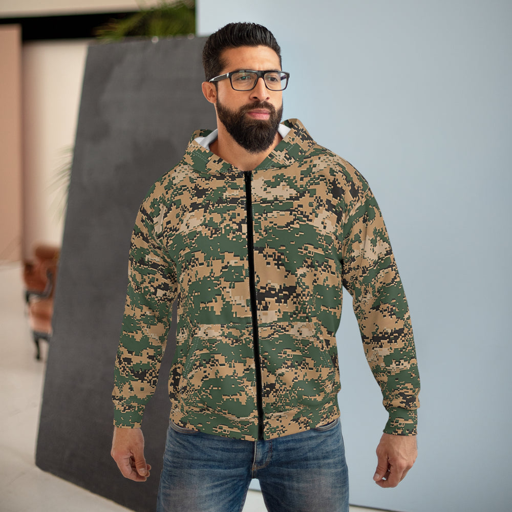 Marina Trans Jungle Unisex Zip Hoodie