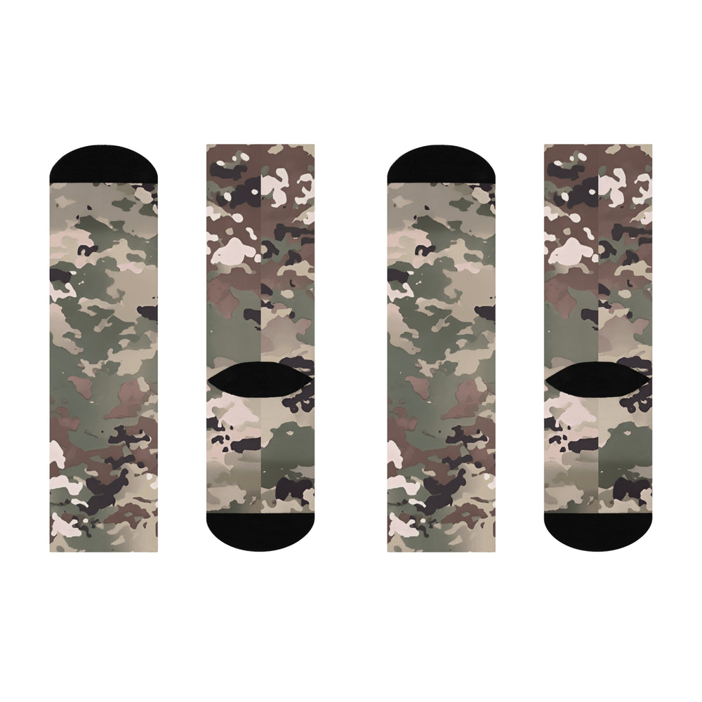 Equippage Scorpion W2 Camo Cushioned Crew Socks — Comfortable Military-Style Athletic Socks
