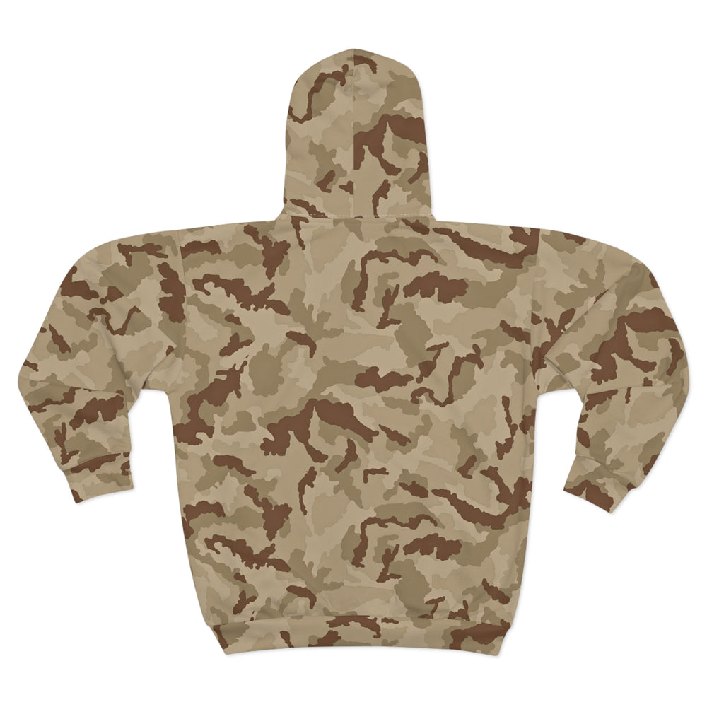 Irish DPM Desert Camo Unisex Zip Hoodie