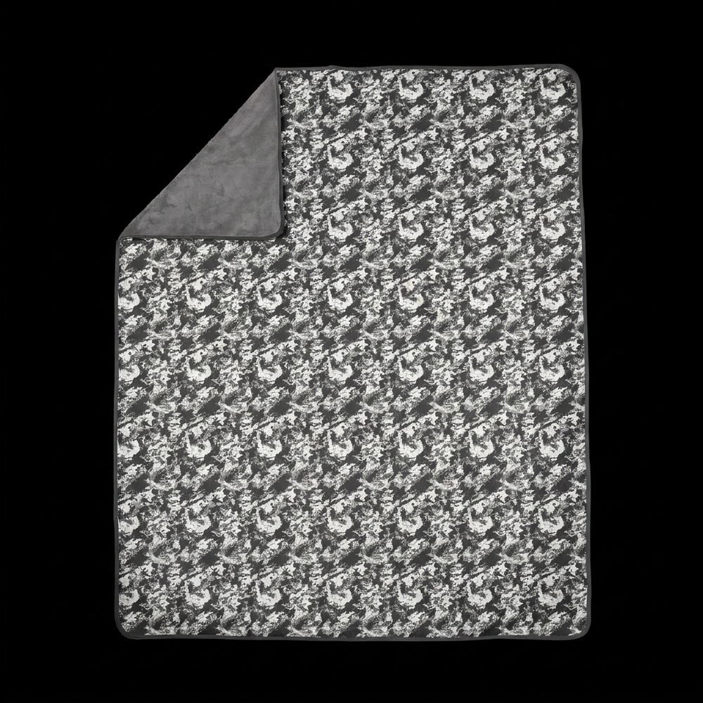 PRESS Camo Pixel Fleece Blanket — Cozy PRESS Camouflage Pattern for warmth and concealment