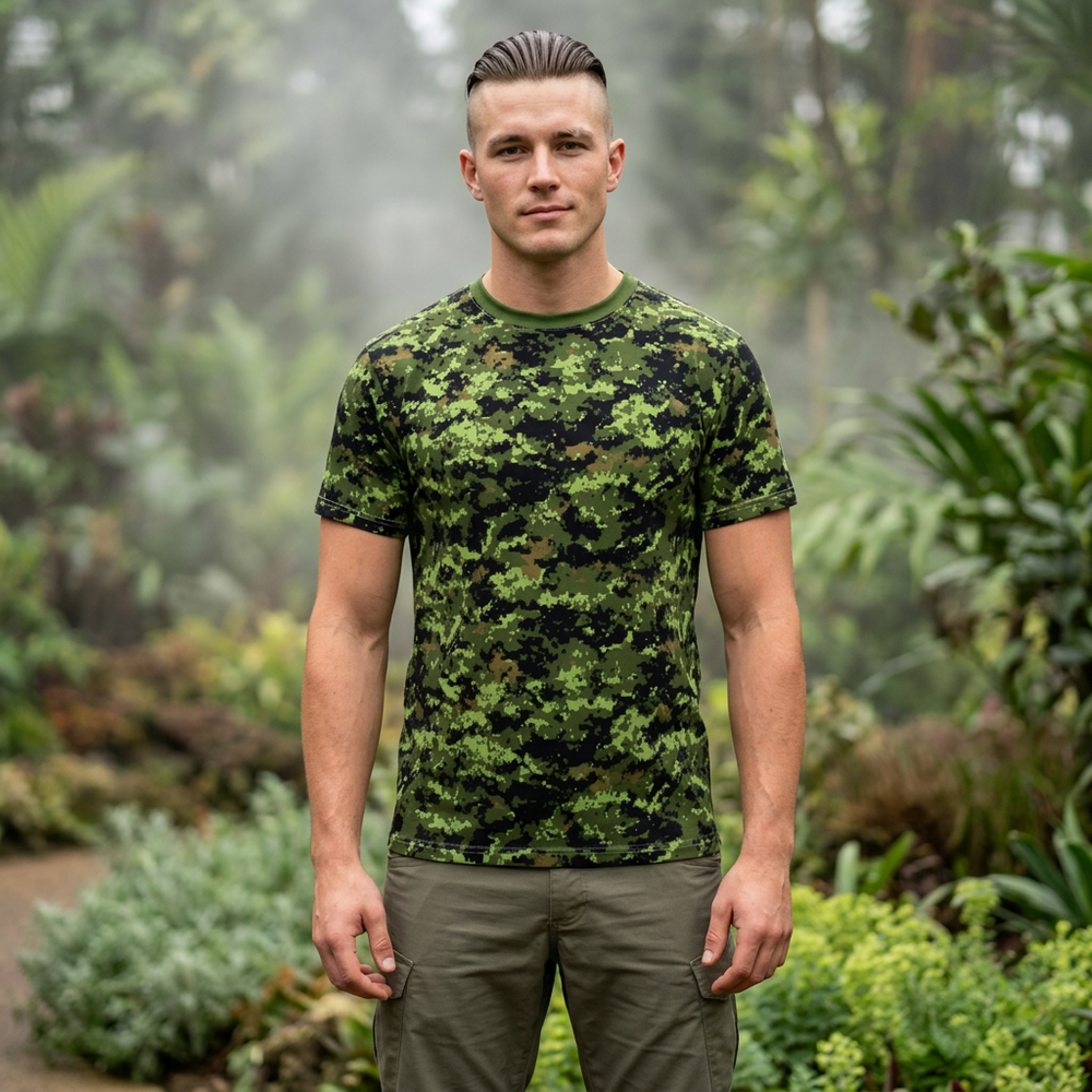 Cadpat TW Green Woodland Camo Tee