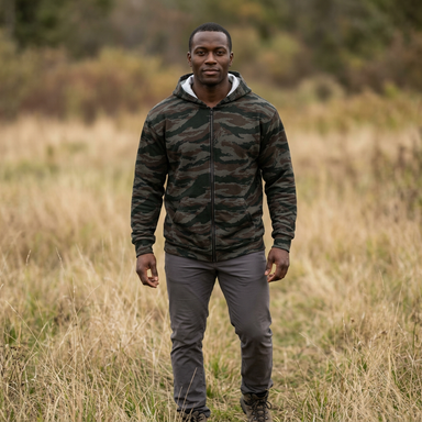 Cuban Grey Lizard Unisex Zip Hoodie - Equippage.com