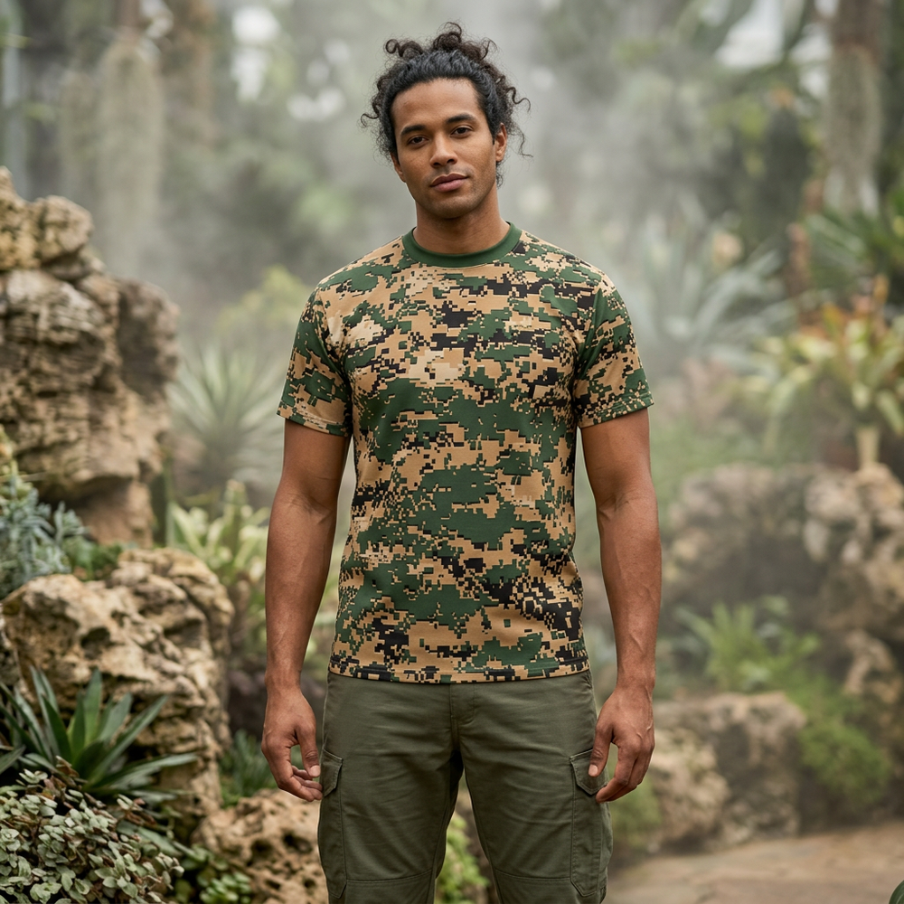 Marina Trans Jungle Camo Unisex Cut & Sew Tee