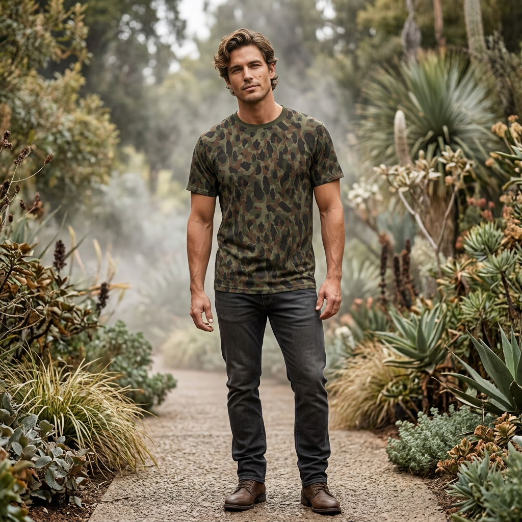 Argentina Frogskin Camo Unisex Cut & Sew Tee - Equippage.com