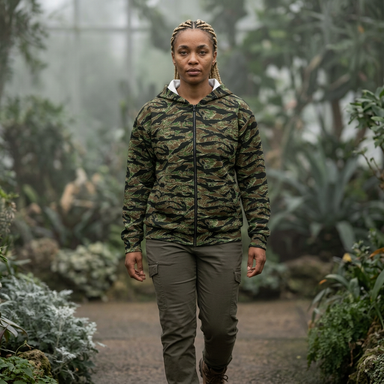 US Tiger Stripe Camo Unisex Zip Hoodie - Equippage.com