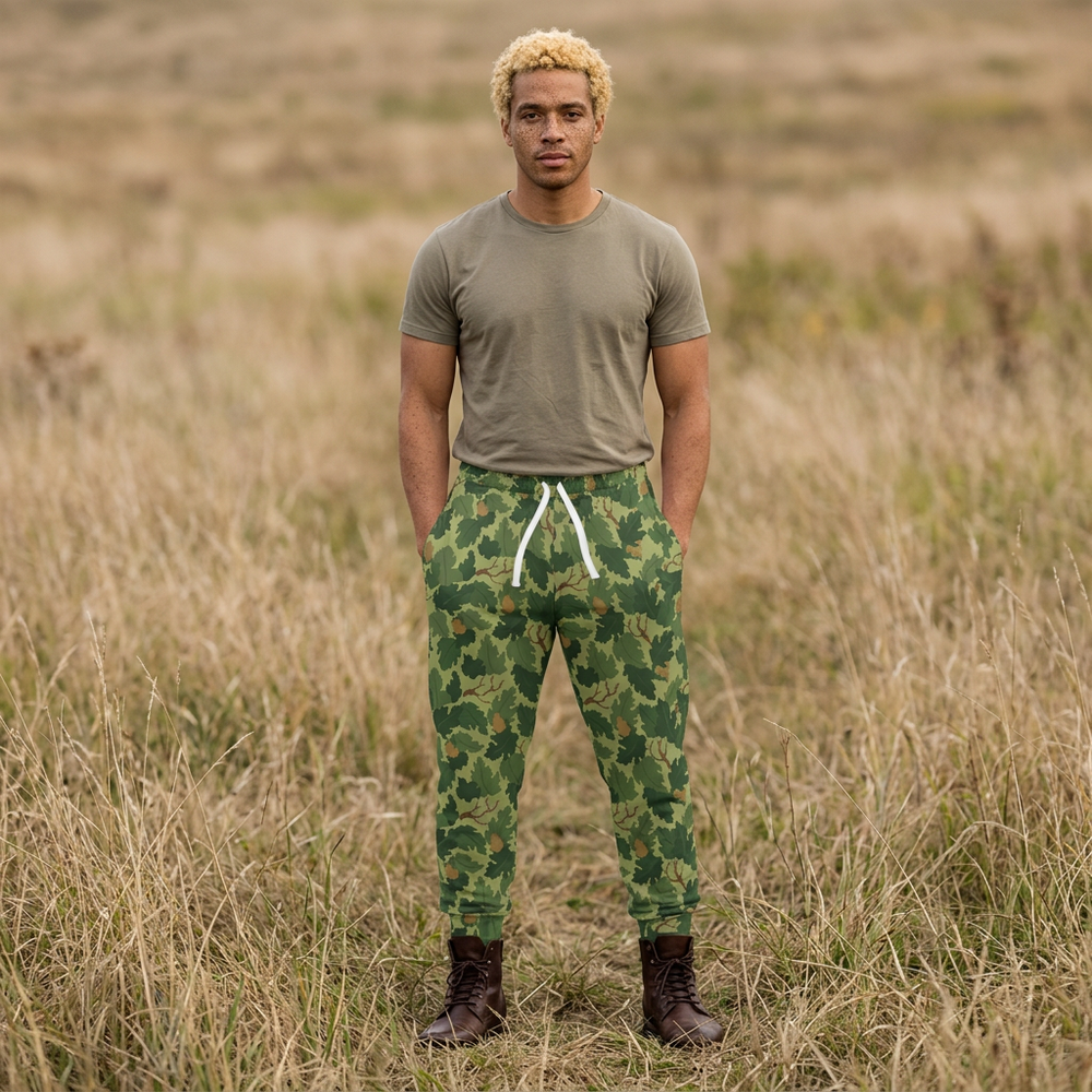US Mitchell Wine Leaf Camo Unisex Athletic Joggers