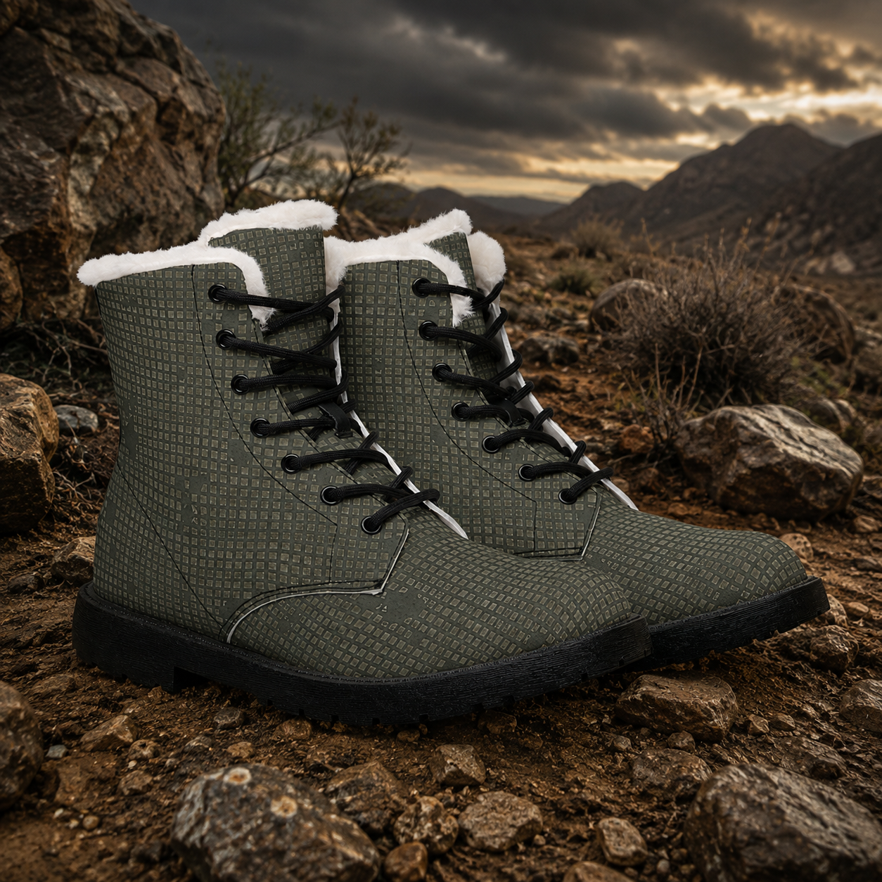 US Desert Night Camo Footwear
