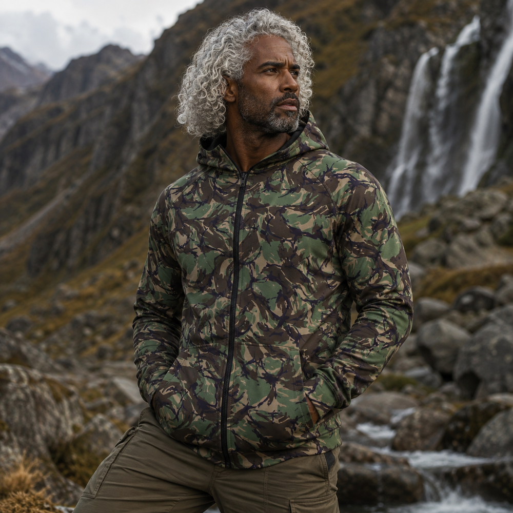 Canadian DPM Airborne Camo Unisex Zip Hoodie