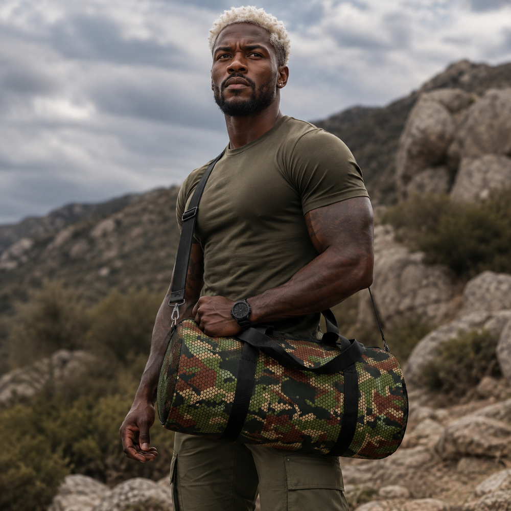 Columbian Chameleon Bicentennia Camo Travel Duffel Bag