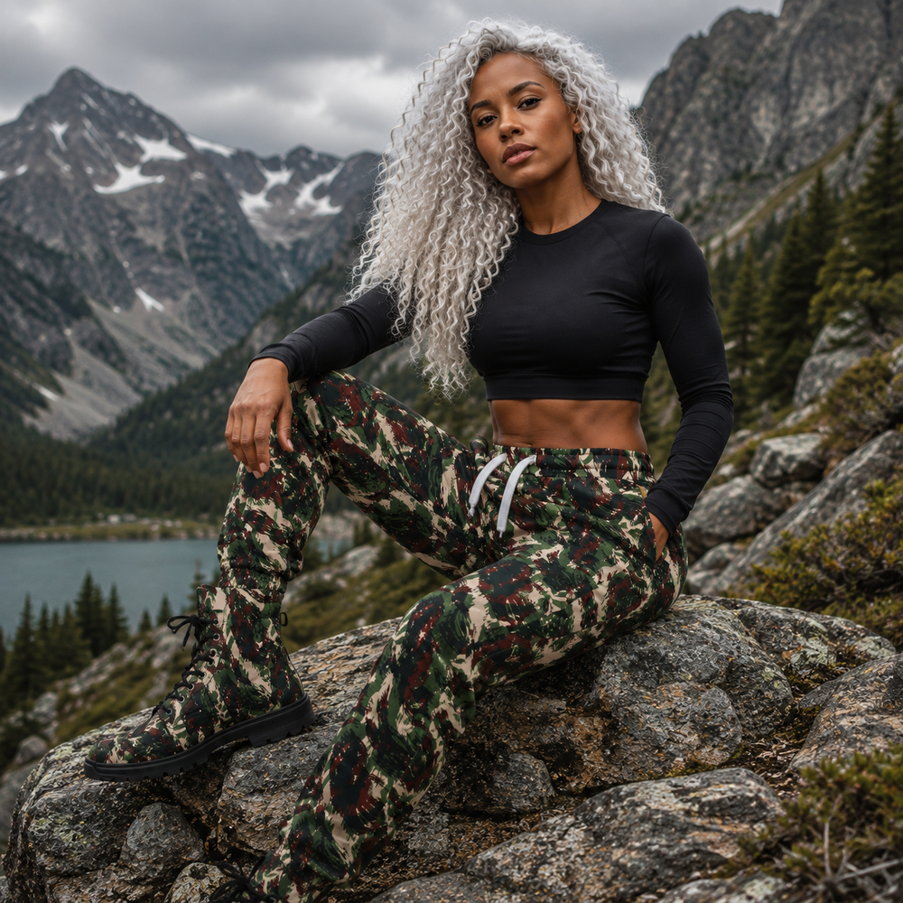 Brazilian Mountain Lizard Camo Unisex Athletic Joggers