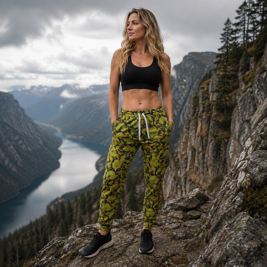 Cuban Elm Leaf Camo Unisex Athletic Joggers - Equippage.com