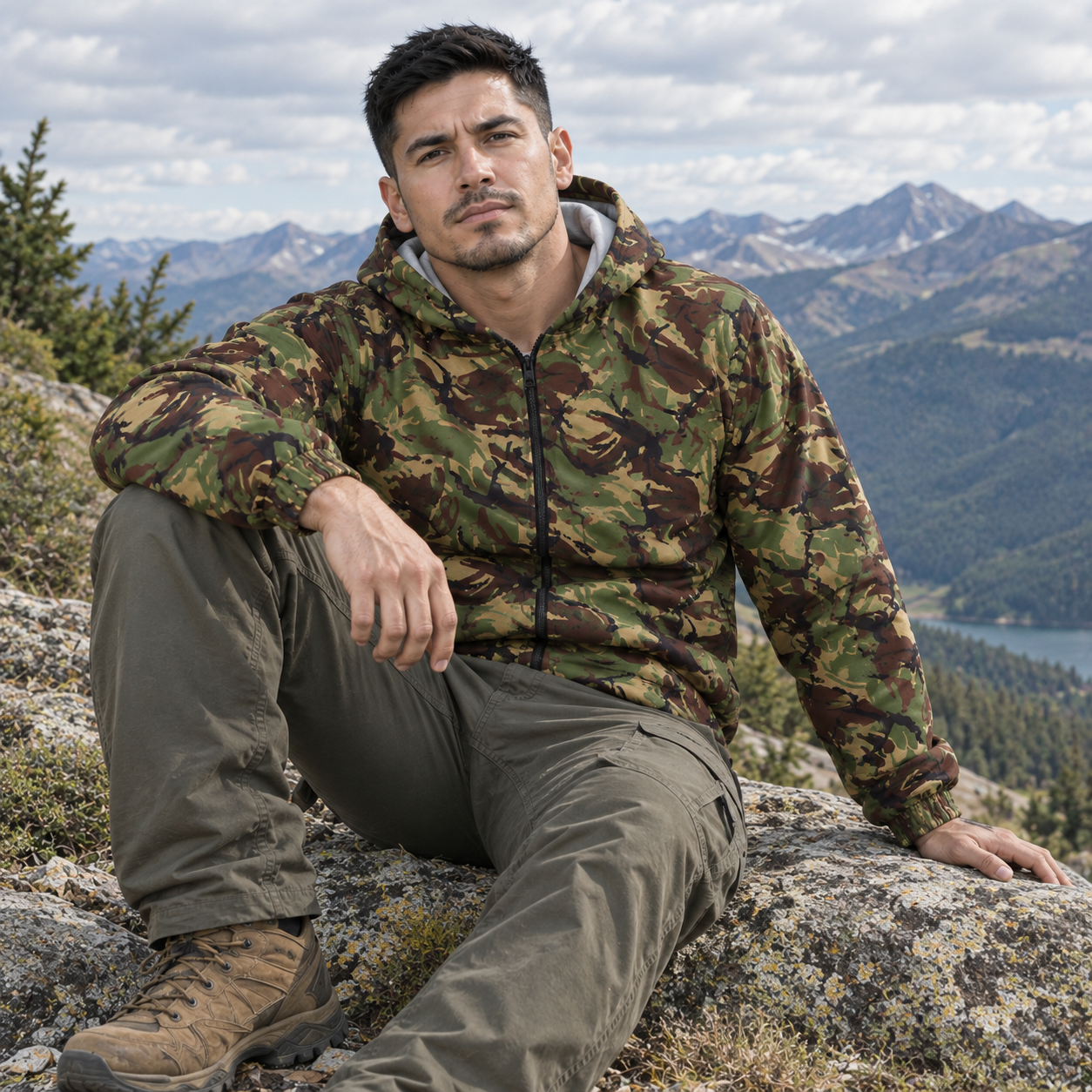 British DPM 94 Camo Unisex Zip Hoodie - Equippage.com
