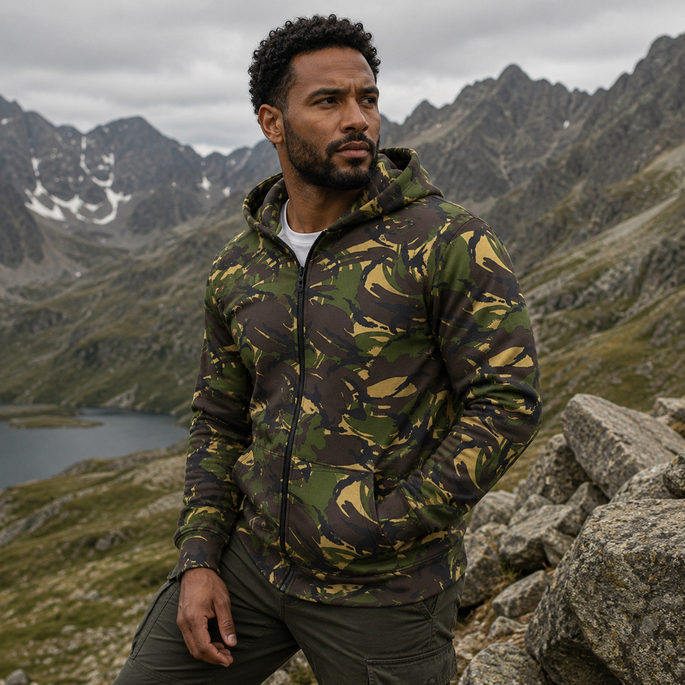 British DPM 95 Camo Unisex Zip Hoodie