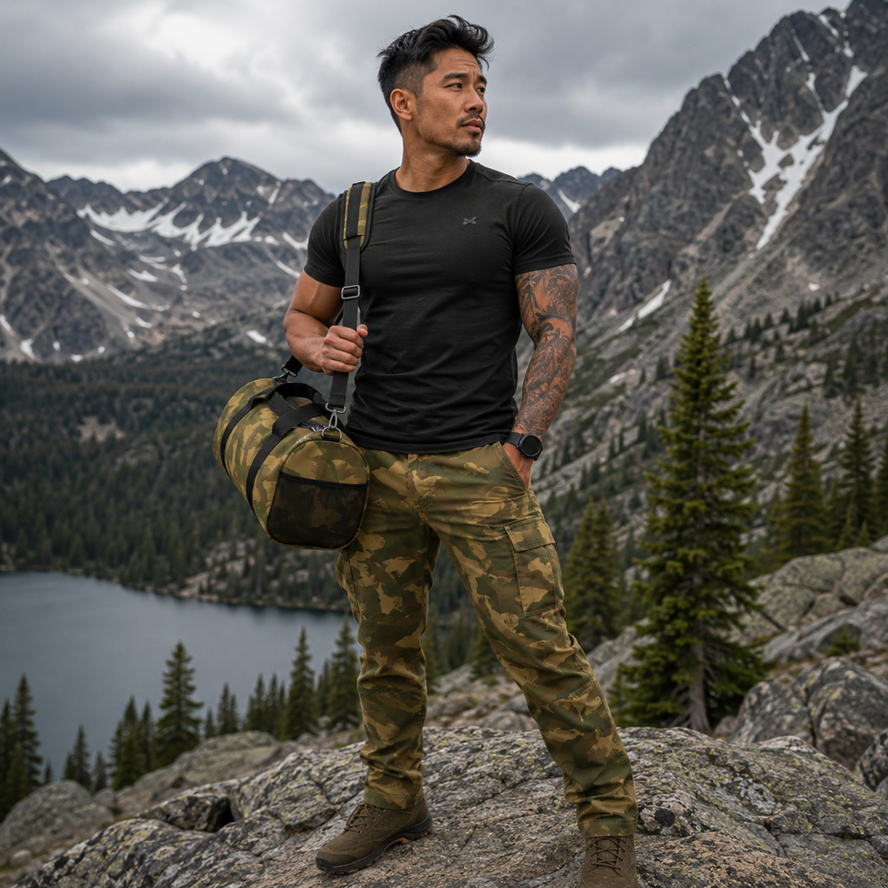 British Denison Airborne Camo Travel Duffel Bag