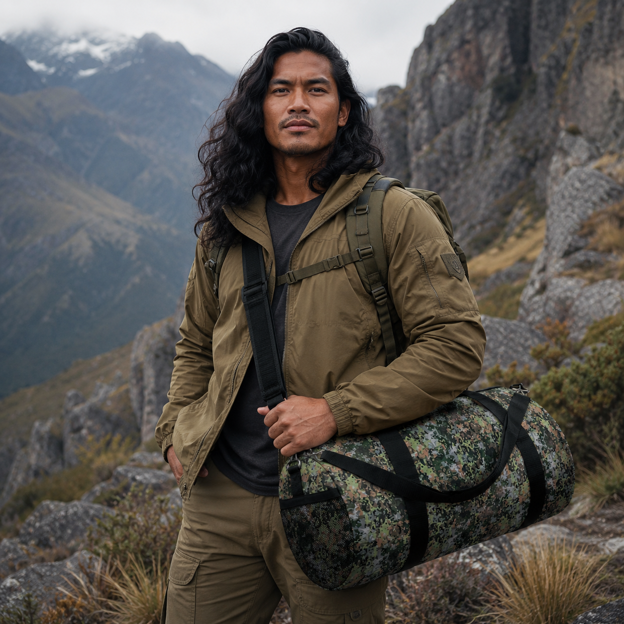 Dutch NFp Green Camo Travel Duffel Bag - Equippage.com