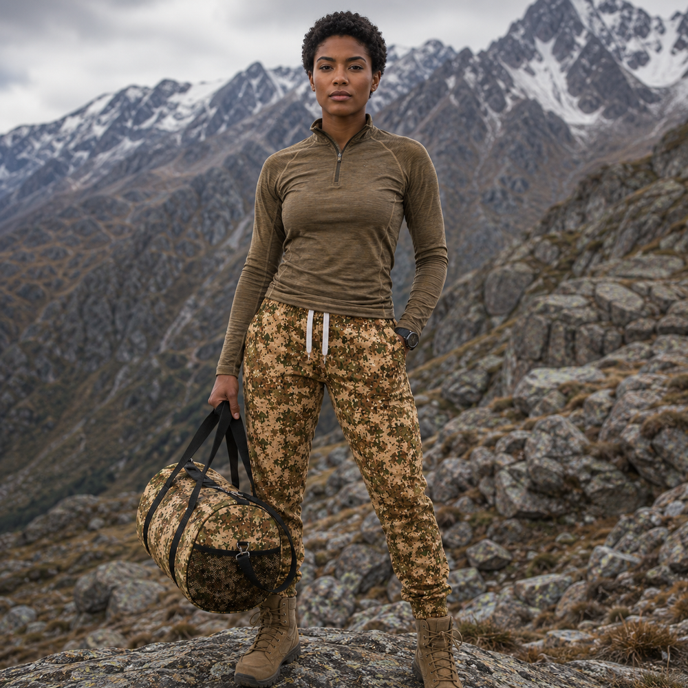 Dutch NFP Tan Camo Travel Duffel Bag
