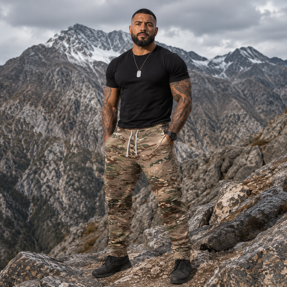 French BME Camo Unisex Athletic Joggers