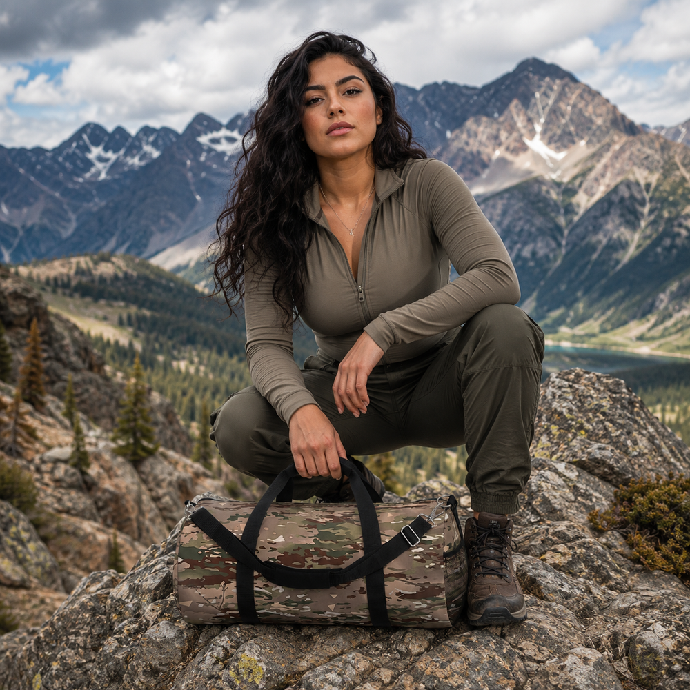 French BME Camo Travel Duffel Bag