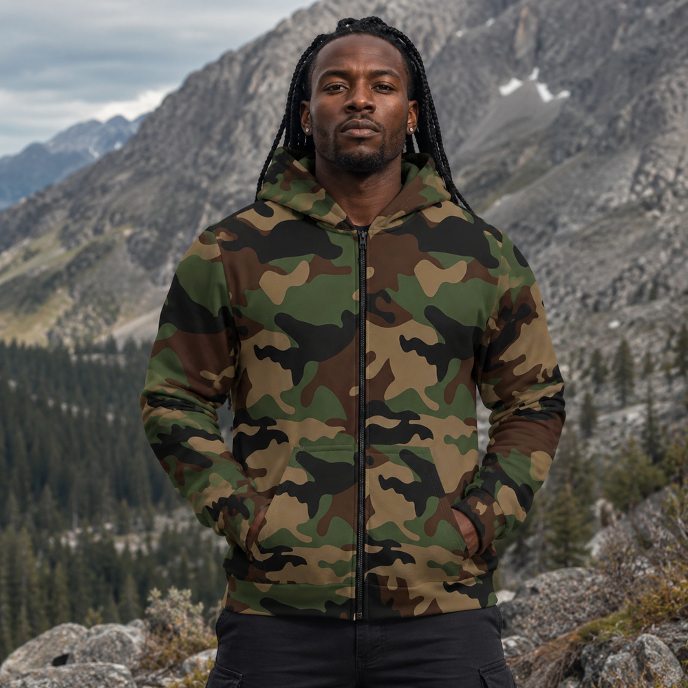 French CCE Camo Unisex Zip Hoodie