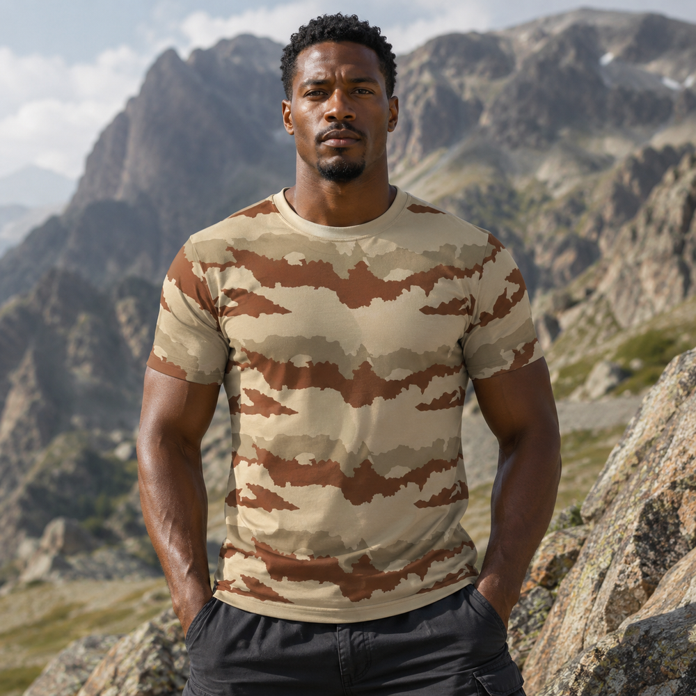 French Daguet Camo Men's Tactical Woodland Polyester Shirt